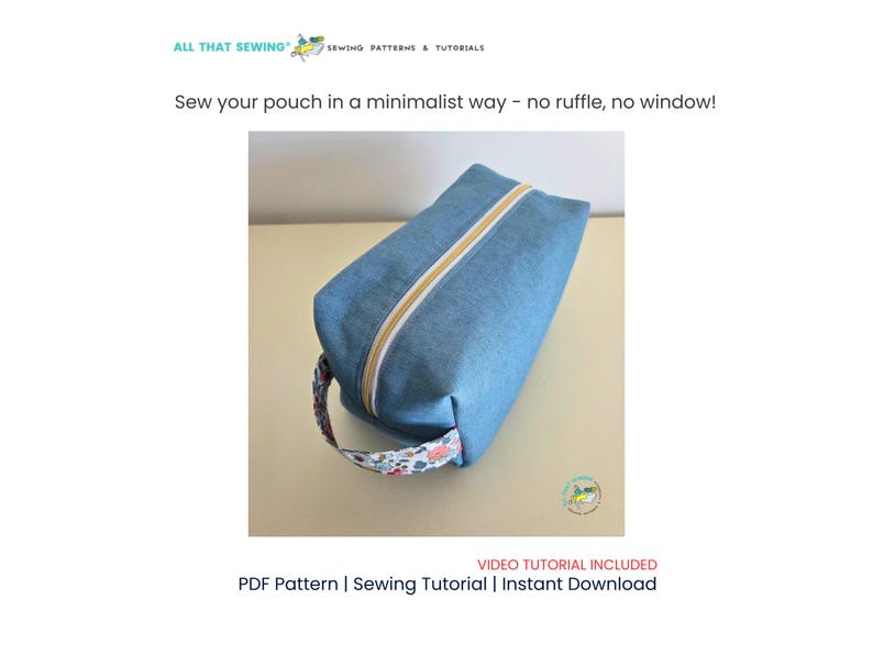 Diaper and Wipe Bag Sewing Pattern, Baby Diaper Pouch Pattern image 6