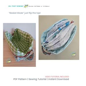 Diaper and Wipe Bag Sewing Pattern, Baby Diaper Pouch Pattern image 4