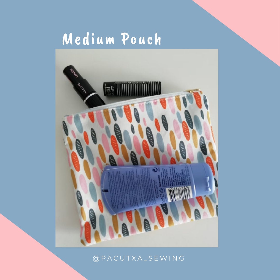 Super Easy Zipper Pouch PDF Sewing Pattern Small Utility - Etsy