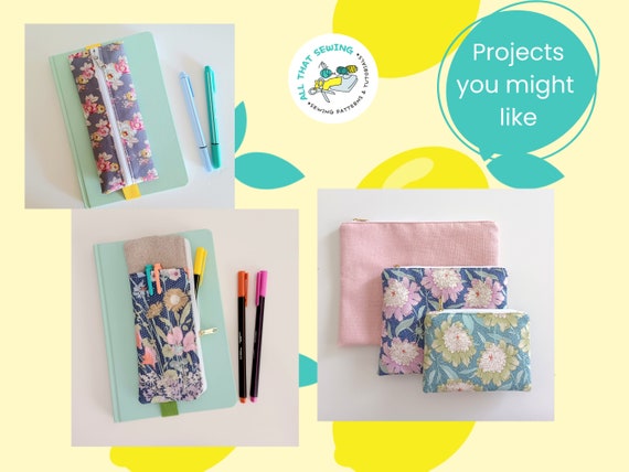 Pencil Shaped Pouch, Quilted Pencil Pouch, Pencil Case for Kids, School  Pencil Bag, PDF Sewing Pattern, 