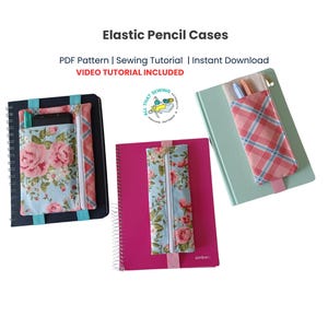 Elastic Pencil Case, Pen Sleeve Pattern, Planner Pouch, Elastic Pen Pouch, Bundle Sewing Pattern
