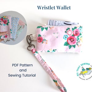 Monedero de pulsera, patrón de billetera para niños - Patrón de costura PDF