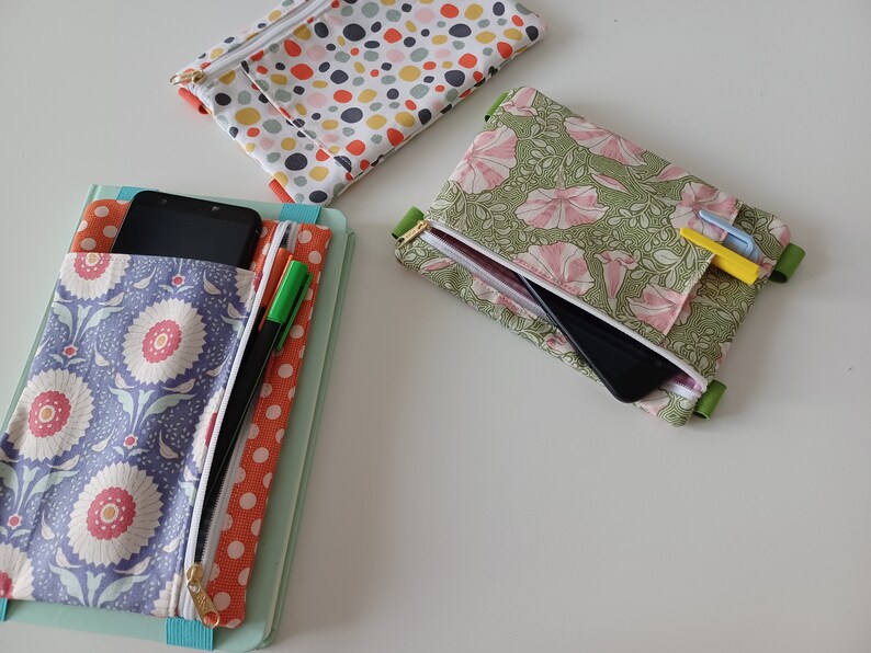 Planner Pouch Pattern Zipper Pencil Case for Book Journal Etsy