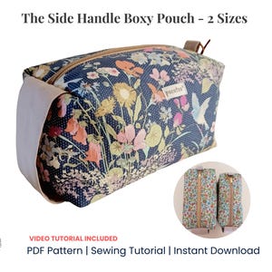 Boxy Beutel mit Griff Schnittmuster | Stoff Aufbewahrungsbeutel Tutorial | Windelbeutel-Muster