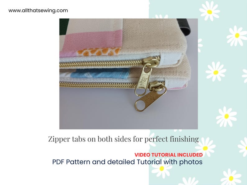Notebook Elastic Pencil Case Sewing Pattern, Zipper Pencil Pouch PDF Pattern, Agenda Pen Holder, Journal Pen Pouch Sewing Tutorial image 3
