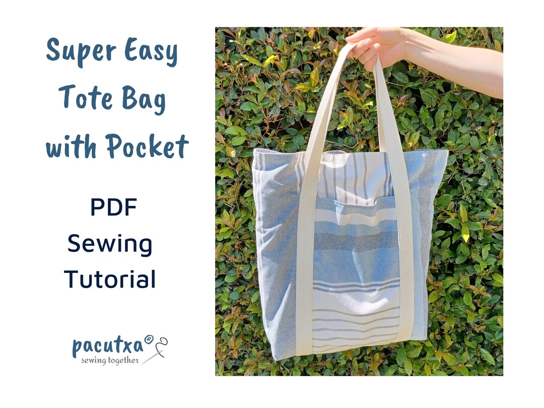 Lined Tote Bag Pattern Sewing Pattern Bag Summer Tote Bag - Etsy