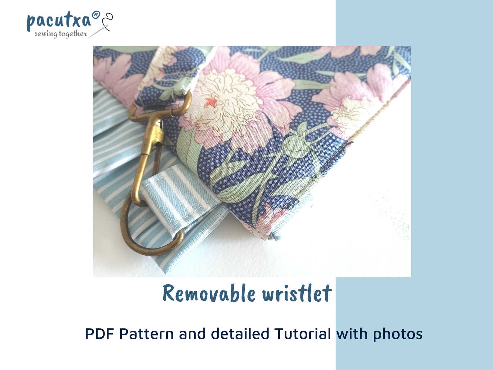 Clutch Pattern PDF Wristlet Clutch Purse Makeup Bag Sewing - Etsy