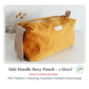 Kulturtasche Schnittmuster | DIY Boxed Corner Beutel | Reisetasche Nähanleitung