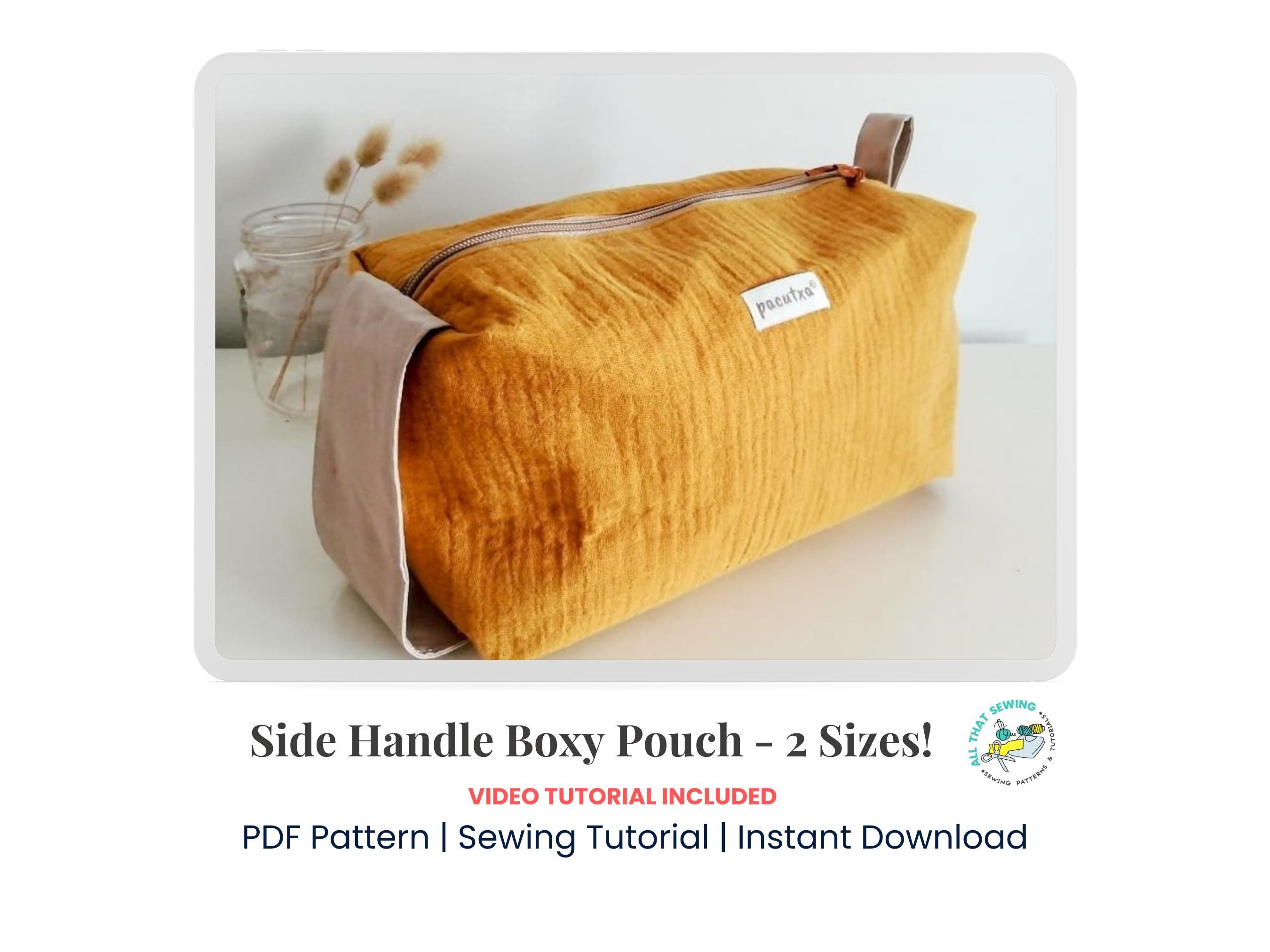 トイレタリーバッグの縫製パターン | DIYボックスコーナーポーチ | 旅行用バッグの縫製ガイド - Etsy 日本