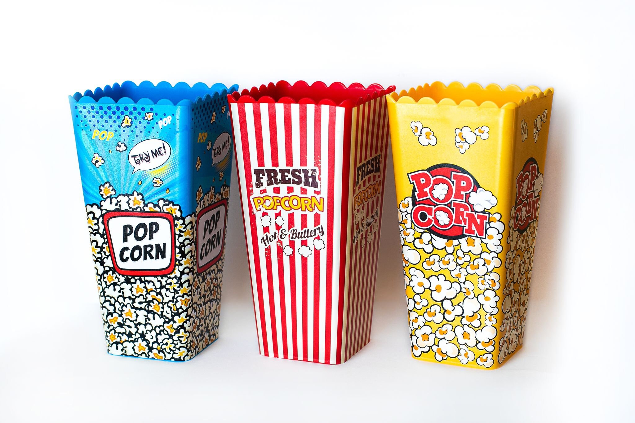 Movie Theater Style Reusable Plastic Popcorn Box/Popcorn Etsy