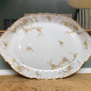 Antique Limoges Large Tray, Platter (16”x11”), Theodore Haviland, Limoges France