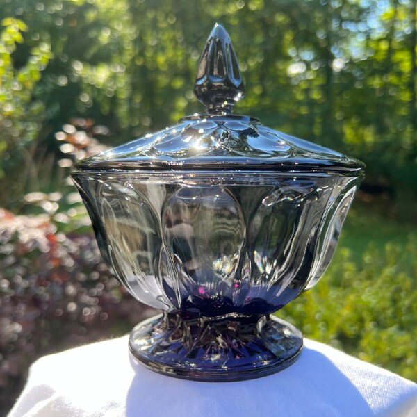 Black Amethyst Glass Etsy