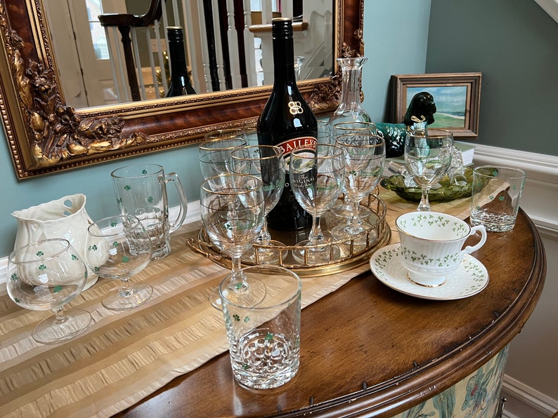 Vintage Belleek Parian China Liffey Vase With Shamrocks Etsy