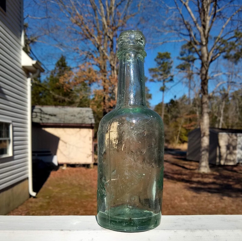 1800's Blown Blob Top Allsopps Embossed Bottle image 3