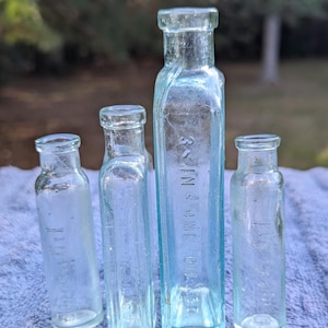 Nice Estate Find! Bottle Collection,  2 1800&#39;s Hand Blown, ABM Omega Oil Bottle & 2 Three in One Oil