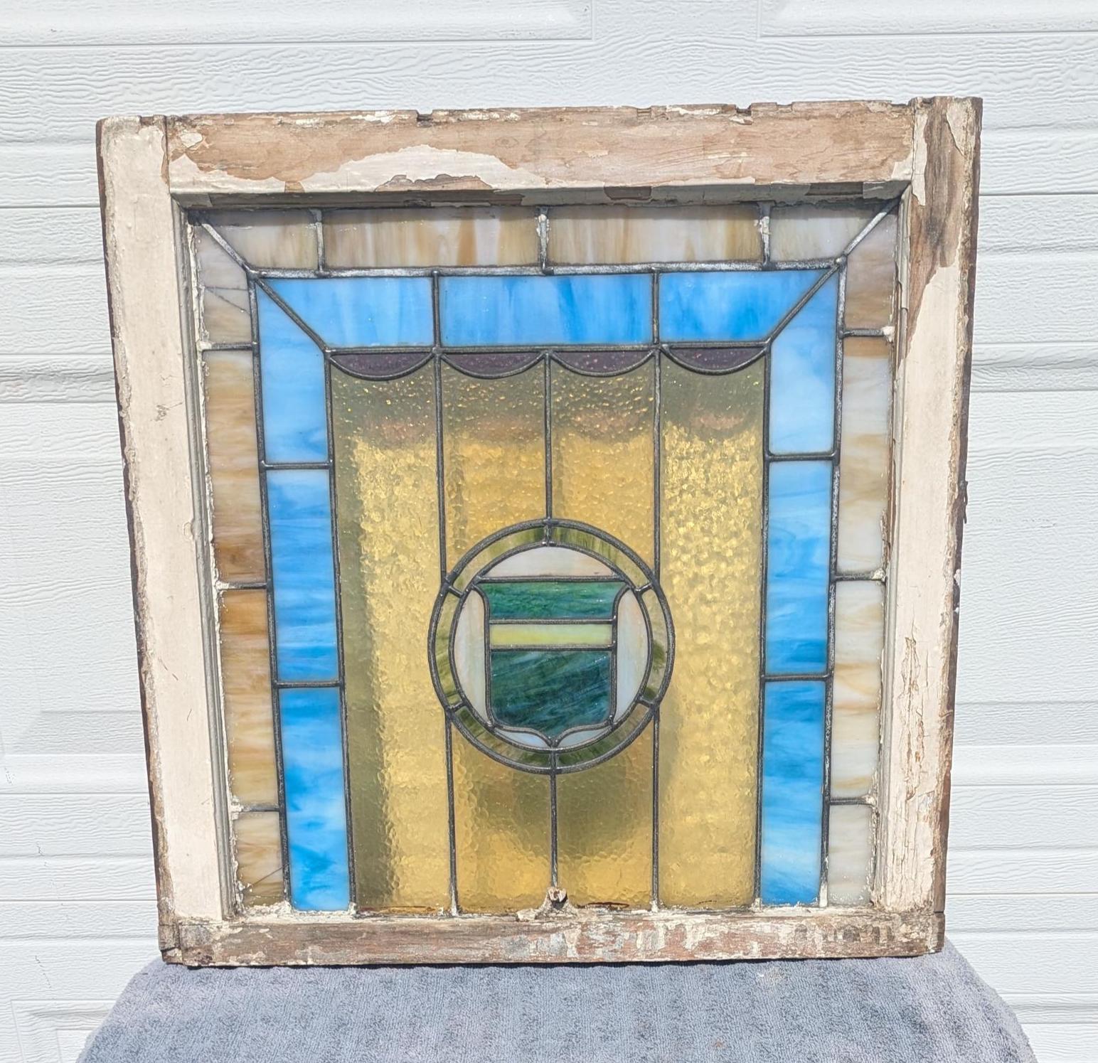 RARE Fantastic Find! Gorgeous English Early 1900's Stained & Leaded ...
