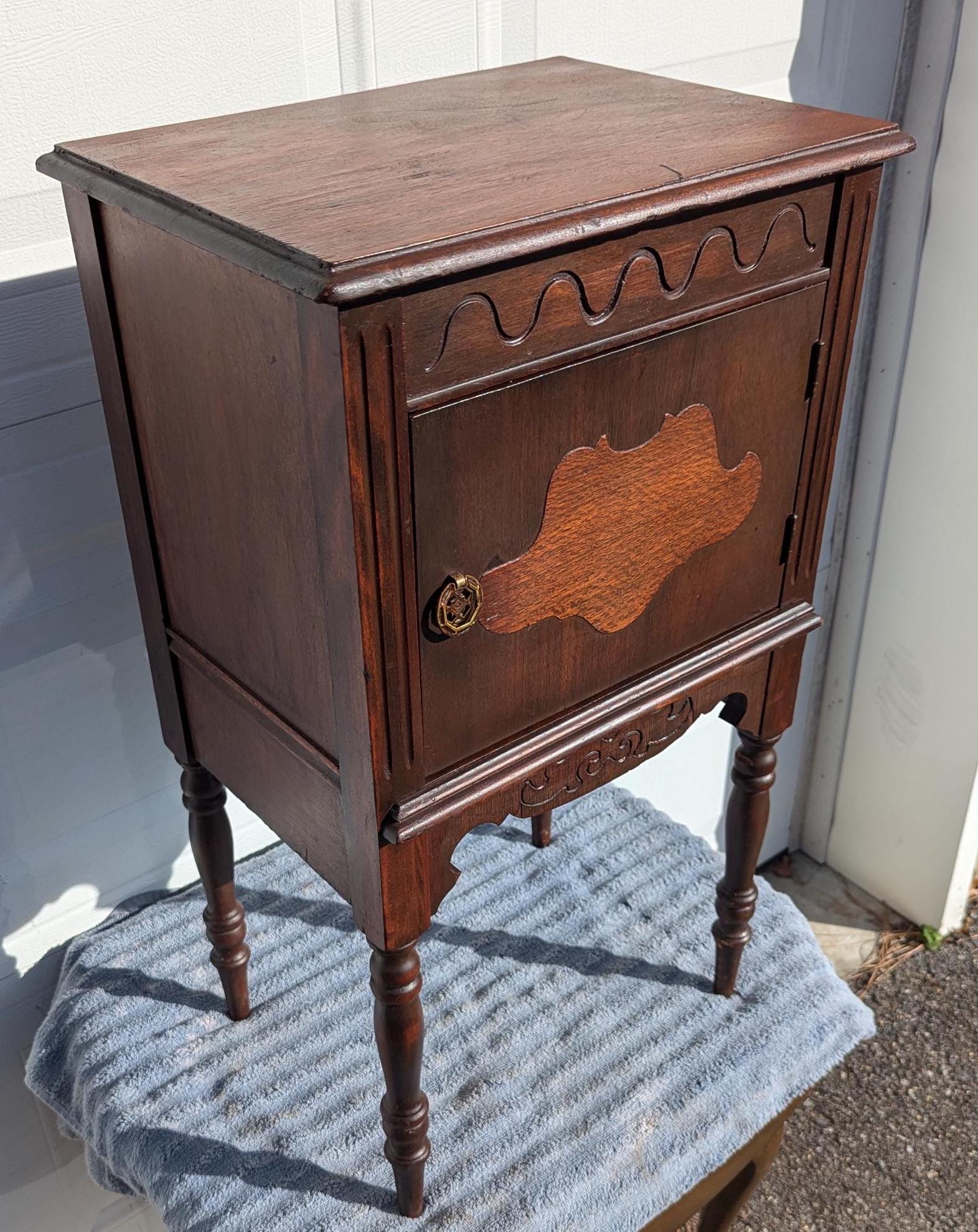 vintage tobacco cabinet Estate Find! Beautiful Ornate Antique Humidor Cabinet, Smoking Table With  Beautiful Wood Inlay, Hand Carved Woodwork and Hand Turned Legs