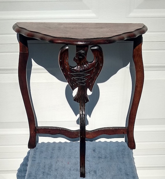 Antique half 2024 moon table