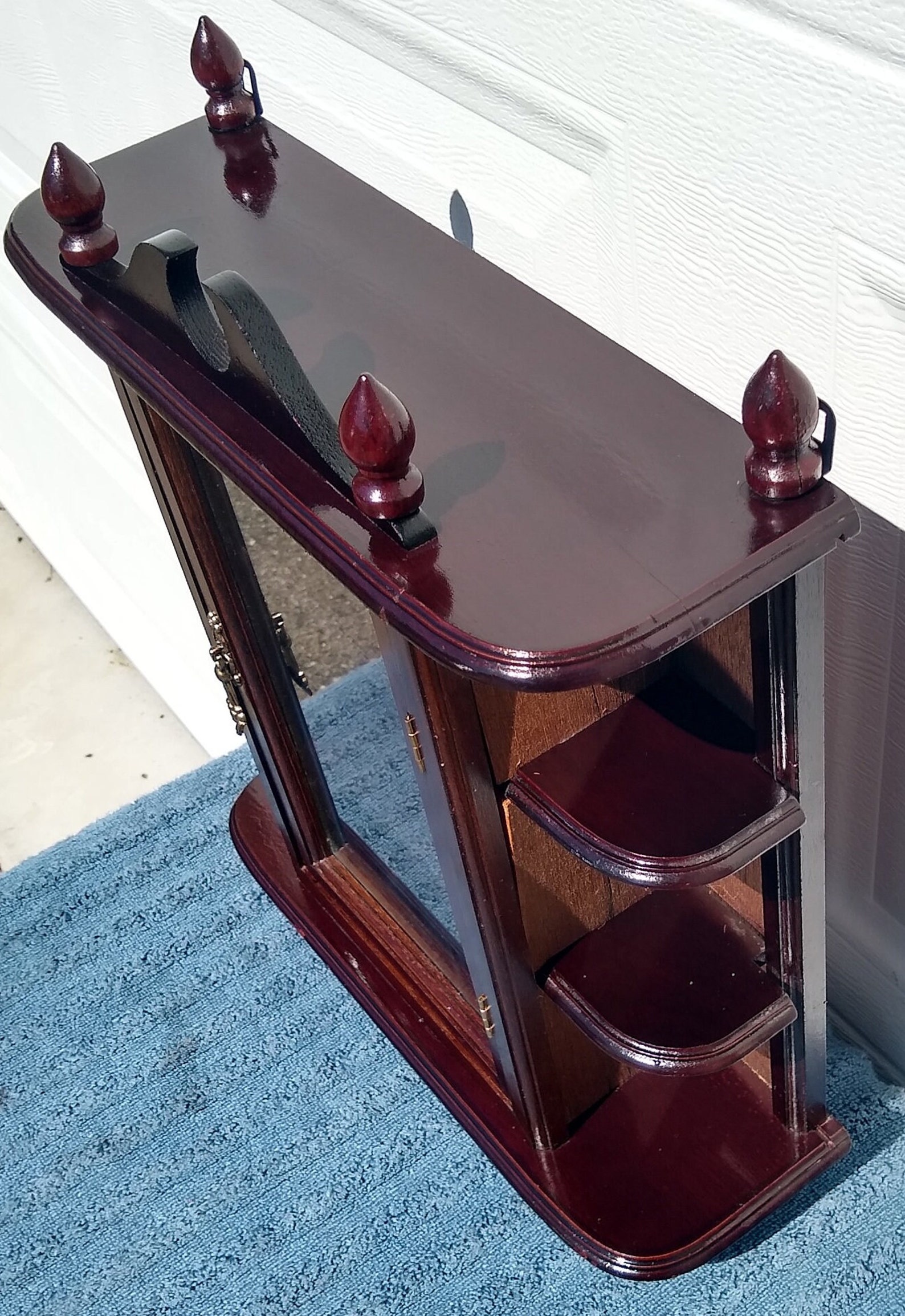 Wonderful Small Vintage Table Top Curio Wall Display Etsy