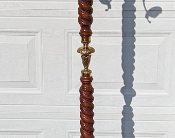 Museum Quality Find!  Fantastic One of a Kind! Gorgeous Antique Victorian Ornate Solid Brass with Amazing Hand Carved Ornate Wood Coat Rack