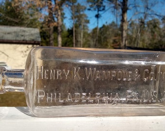 Nice Farm House Find "Henry K. Wampole & Co. Philadelphia PA" Quack Cure from the 1800's