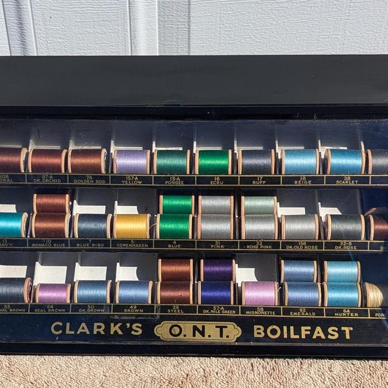 Antique Thread Display Case - Etsy