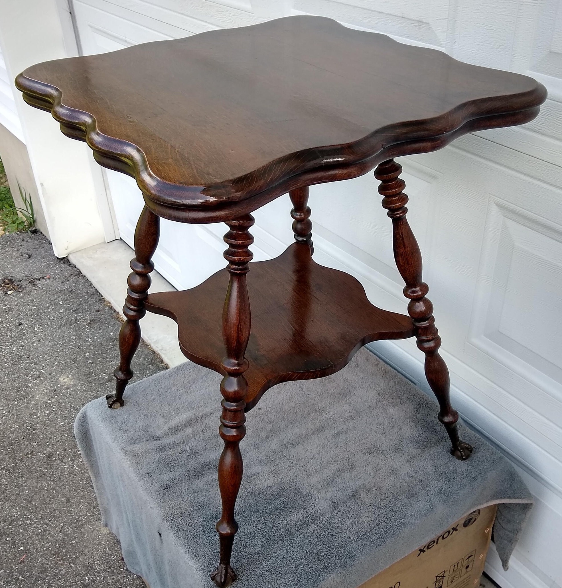 Claw foot coffee table for sale deals
