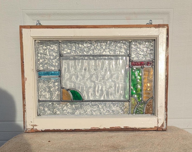 RARE Fantastic Find! Antique English Art Deco Early 1900's Stained ...