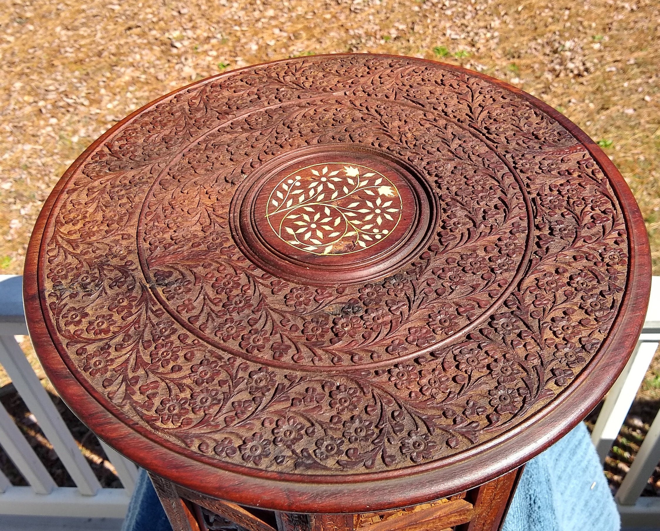 octagon side table【mix】SALE Burl Wood Octagon Side Table