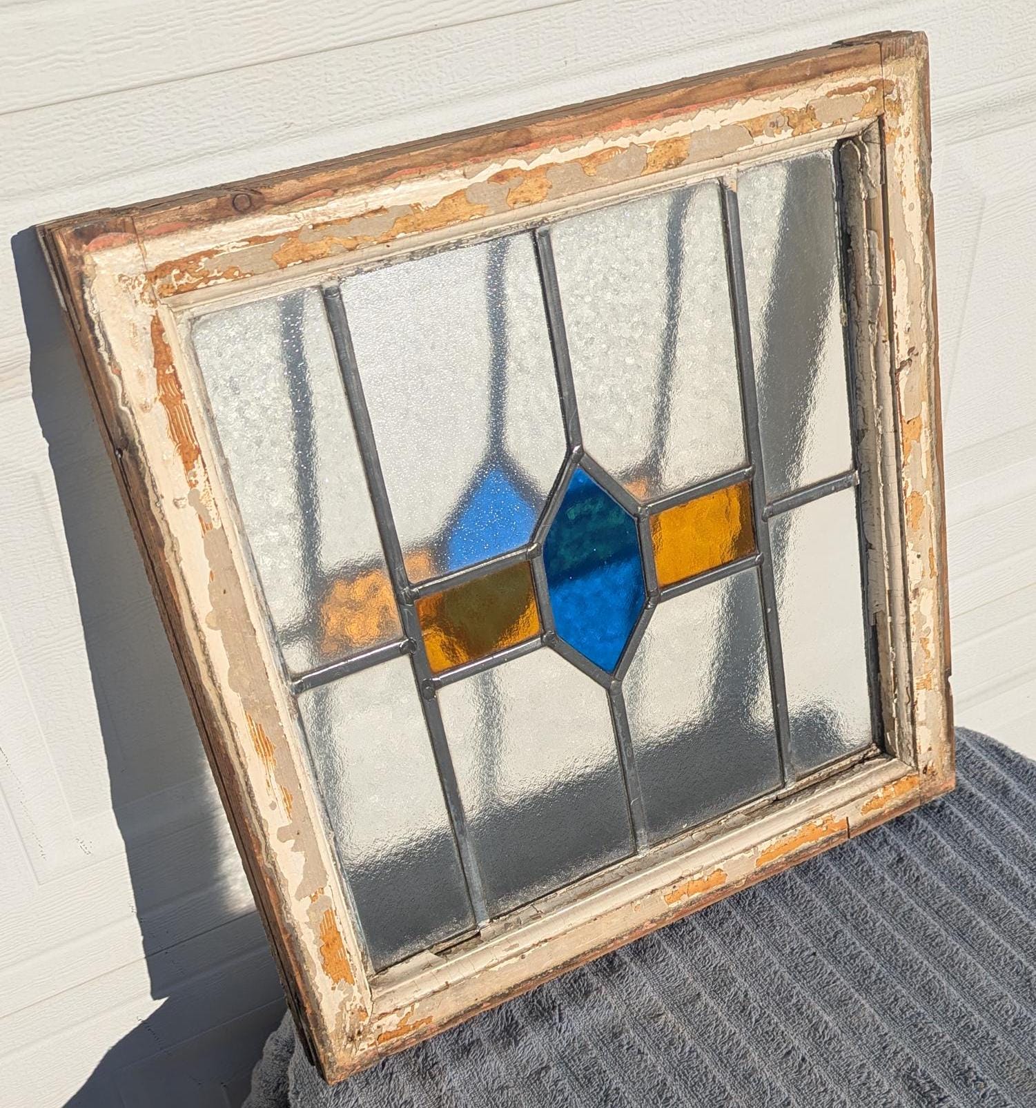 RARE Fantastic Find! Antique Arts and Crafts Early 1900's Stained ...