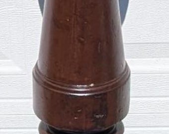 Fantastic Architectural Salvage Find! Huge Gorgeous Antique 1850-60's Hand Turned Walnut Staircase Newel Post, Restored By Mastercraftsman!