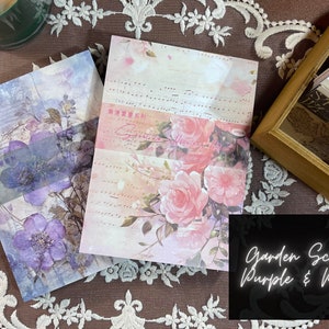 100 Sheets Scrapbook Paper Booklet, Vintage Style Collage Paper, Deco ...
