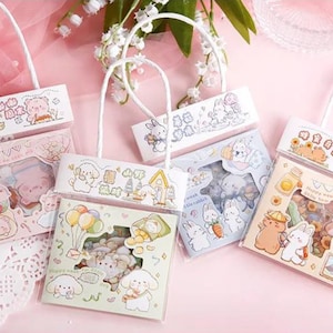 40 pegatinas Kawaii, pegatinas lindas, pegatinas de animales pastel, pegatinas lindas de animales Kawaii, pegatinas lindas pegatinas Kawaii, lindos animales Kawaii