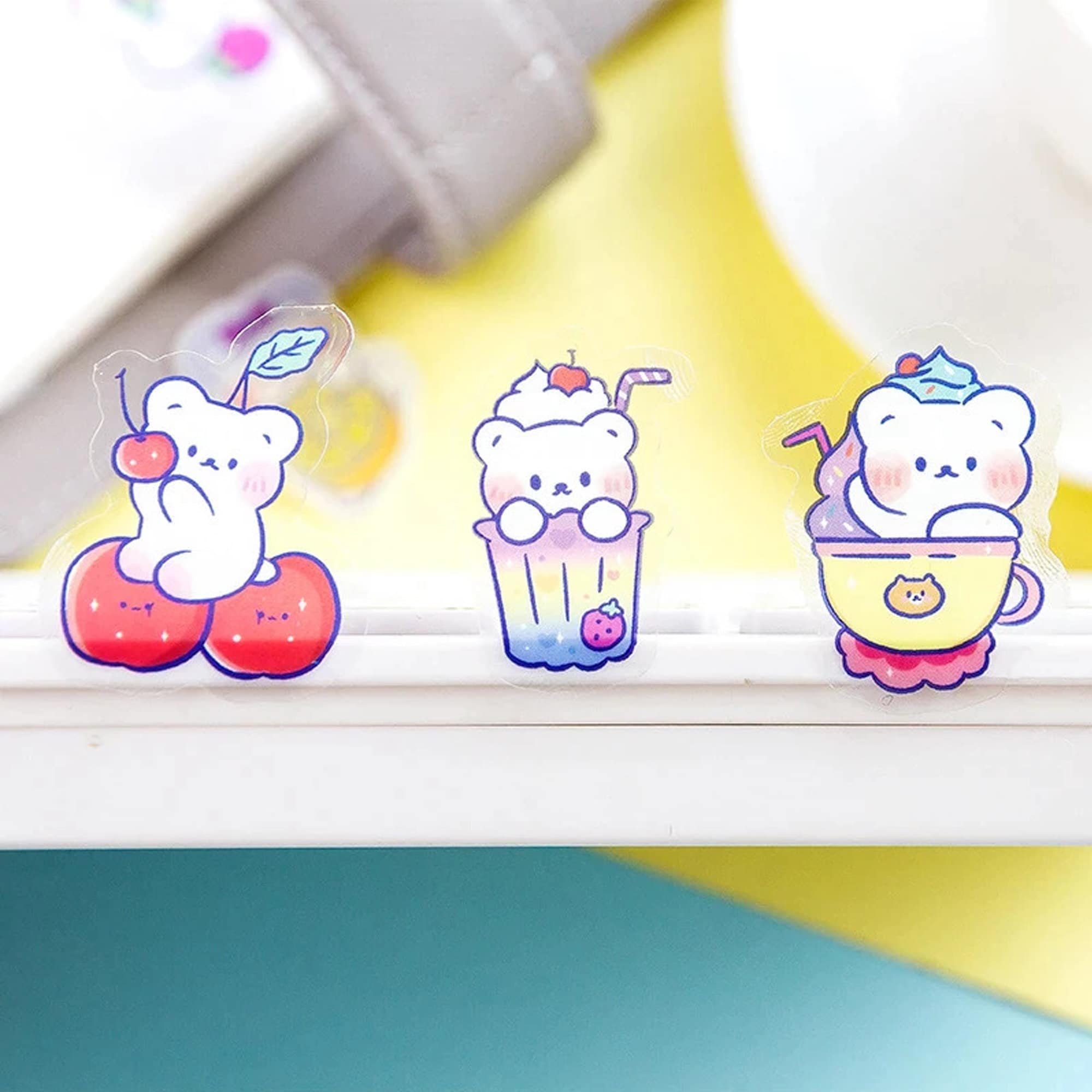 Pink and Purple Kawaii Planner Stickers - Cute Bears - Kawaii Stickers ...