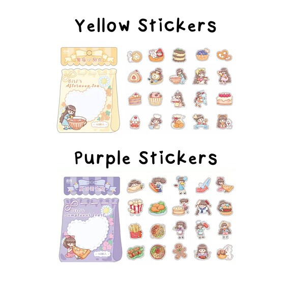 Pastel Kawaii Girls, Cute Stickers, Bubble Tea Stickers, Kawaii