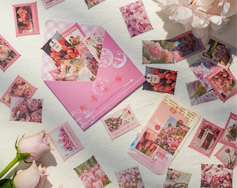 Kawaii Stamp Stickers, Bright Color Stickers, Kawaii Stickers, Cute Stamp Stickers, Photo Stamp Stickers B4P