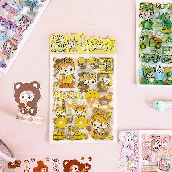 100 Sheets Cute Kawaii Stickers for Journaling,600+ Pieces Cute