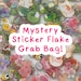 Random Kawaii Sticker Grab Bag, Mystery Sticker Grab Bag, Sticker Pack, Journal Stickers, Clear and Paper Stickers, Kawaii Sticker Flake 