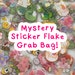 Random Kawaii Sticker Grab Bag, Mystery Sticker Grab Bag, Sticker Pack, Journal Stickers, Clear and Paper Stickers, Kawaii Sticker Flake 