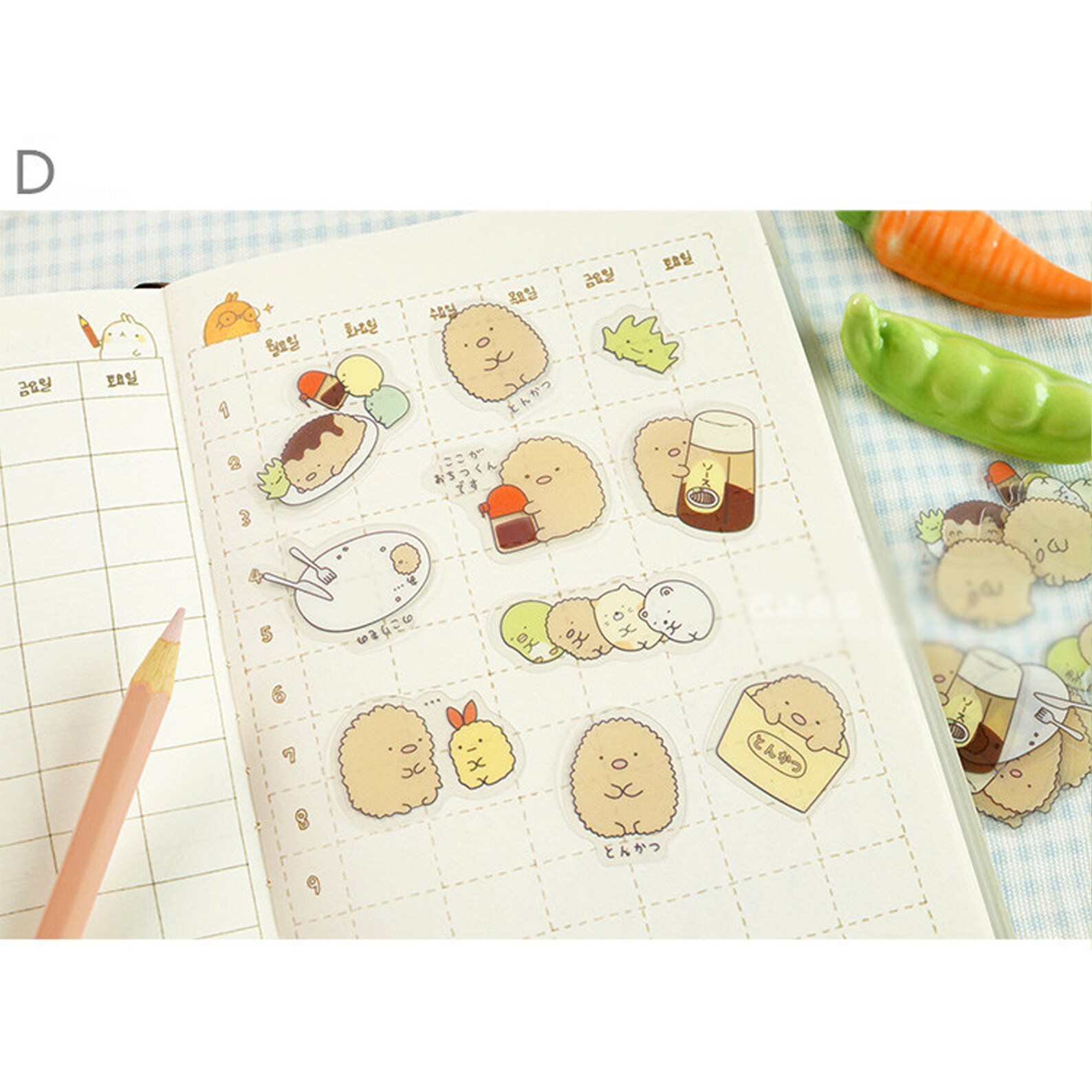 Kawaii Planner Stickers Cute Stickers Cat Penguin Bear | Etsy