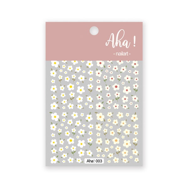 Kawaii Nail Decals, Boho Flower Nail Decals, Daisy Nail Decals, Cute Flower Nail Decals, Spring Flower Nail Decals, Nail Stickers