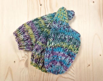 8-ply socks, size 24/25, hand-knitted