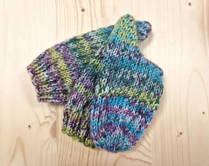 8-ply socks, size 24/25, hand-knitted