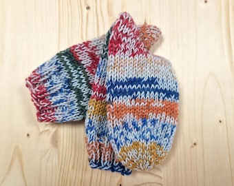 8-ply socks, size 26/27, hand-knitted