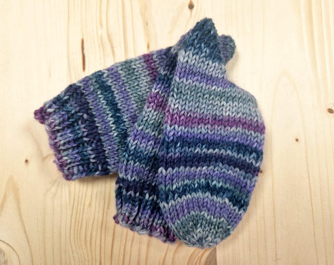 8-ply socks, size 26/27, hand-knitted
