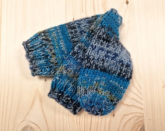 8-ply socks, size 24/25, hand-knitted
