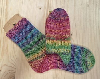 8-ply socks, size 30/31, hand-knitted