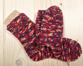 8-ply socks, size 28/29, hand-knitted