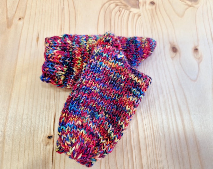 8-ply socks size 22/23 hand-knitted