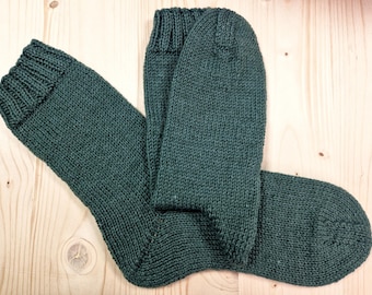8-ply socks, size 46/47, hand-knitted